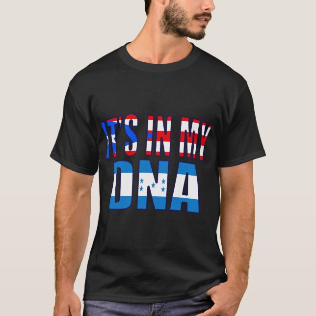 Camiseta Puerto Rico Y Honduras Mezclan El Patrimonio De La (Anverso)