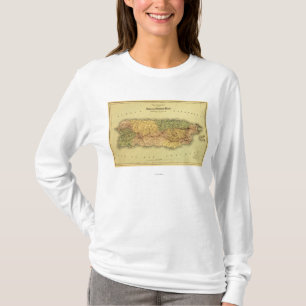 Camiseta Puerto RicoPanoramic MapPuerto Rico