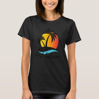 Camiseta Puerto Salerno Florida Palma Árbol Vacaciones Play