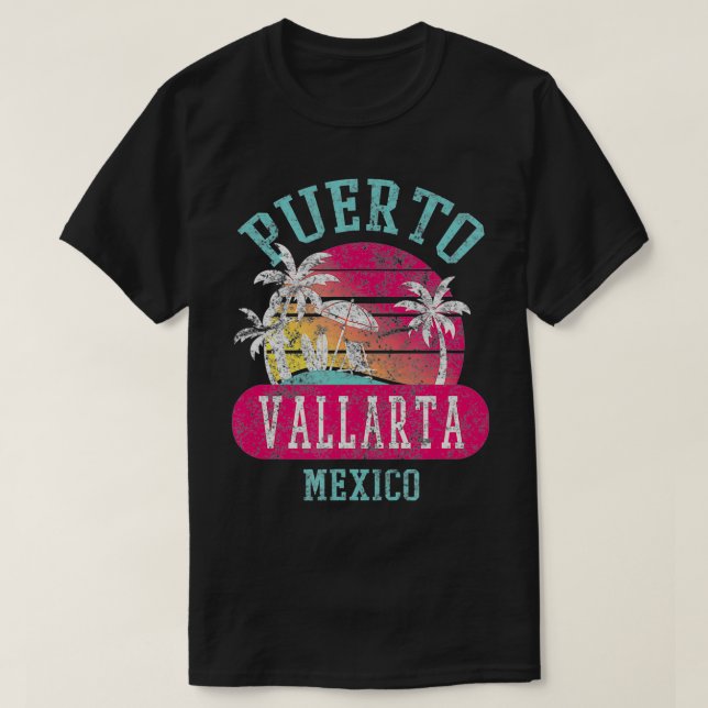 Camiseta Puerto Vallarta Beach México Novedad con problemas (Diseño del anverso)