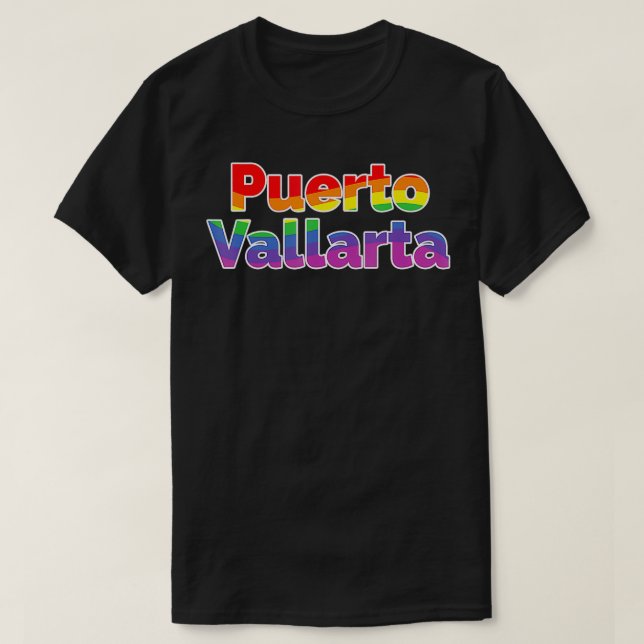Camiseta Puerto Vallarta Marcha del Orgullo Gay de México A (Diseño del anverso)