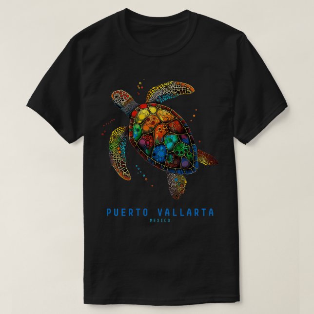 Camiseta Puerto Vallarta México recuerdo Viaje Mar de la Vi (Diseño del anverso)