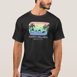 Camiseta Puerto Vallarta México Retro Mexico Resort Vacati