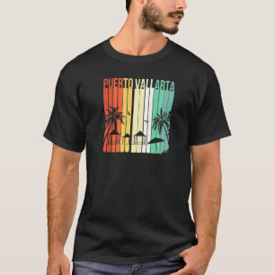 Camiseta Puerto Vallarta México Retro Mexico Resort Vacati