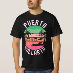 Camiseta Puerto Vallarta México Retro Mexico Resort Vacati