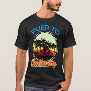 Camiseta Puerto Vallarta México Retro Mexico Resort Vacati