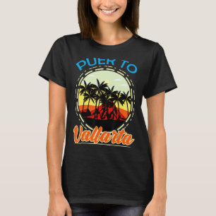 Camiseta Puerto Vallarta México Retro Mexico Resort Vacati