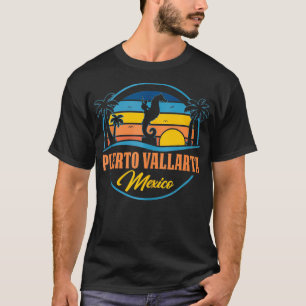Camiseta Puerto Vallarta Retro Vintage playa de los años 70