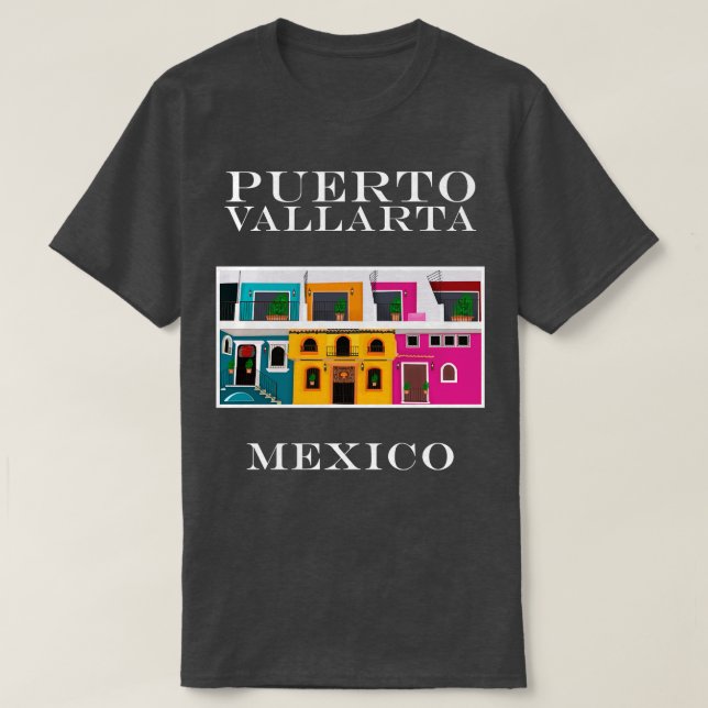 Camiseta Puerto Vallarta Zona Romntica México (Diseño del anverso)