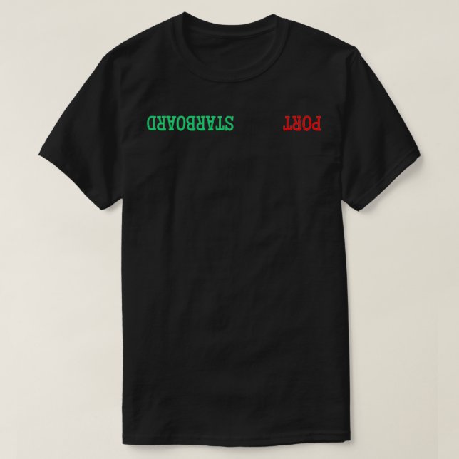 Camiseta Puerto Y Starboard Para Los Principiantes De La Ve (Diseño del anverso)