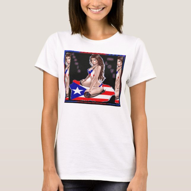 Camiseta puertoricanlady (Anverso)