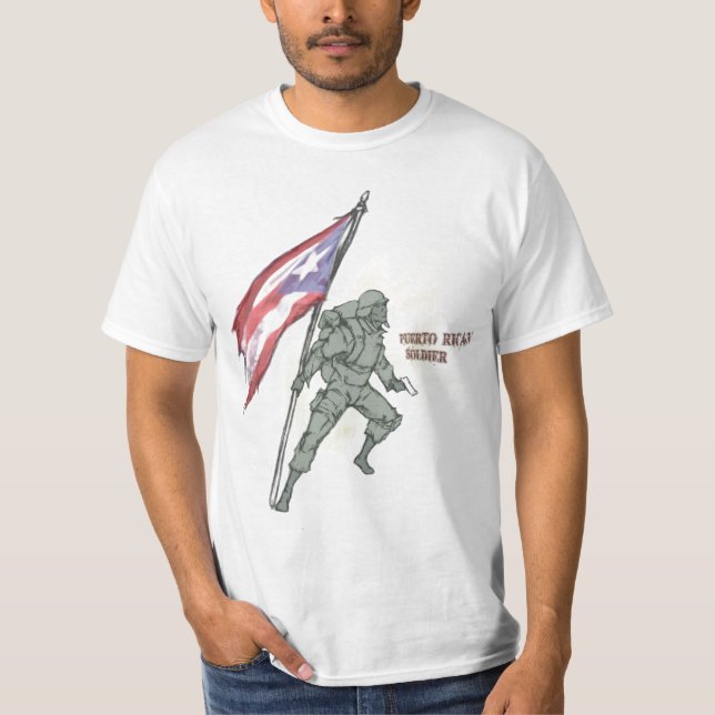 Camiseta puertorriqueña del soldado (Anverso)