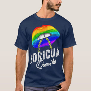 Camiseta Puertorriqueñas de la Reina Boricua de la comunida