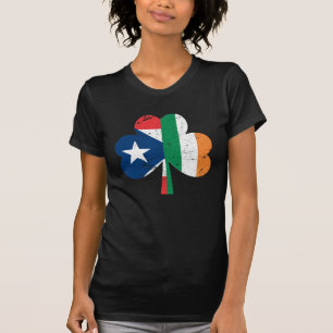 Camiseta Puertorriqueño irlandés de Irlanda del día del 