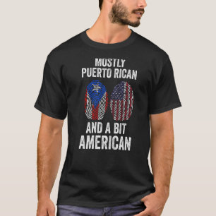 Camiseta Puertorriqueño pero un poco norteamericano puertor