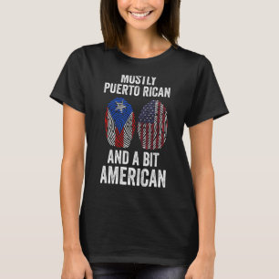 Camiseta Puertorriqueño pero un poco norteamericano puertor