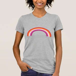 Camiseta Puesta de sol arcoíris lésbica