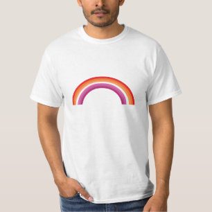Camiseta Puesta de sol arcoíris lésbica
