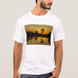 Camiseta Puesta de sol, Billabong de agua amarilla