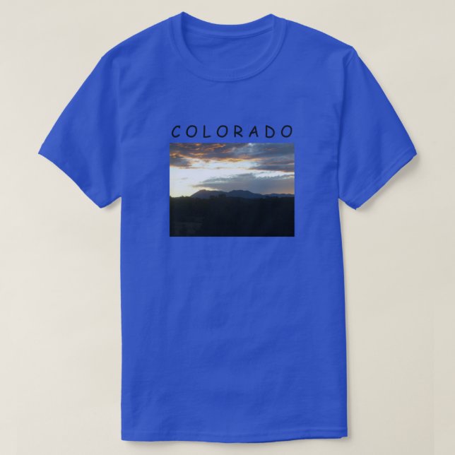 Camiseta puesta de sol Colorado (Diseño del anverso)