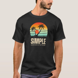Camiseta puesta de sol colorida