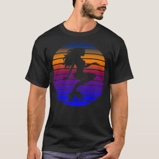 Camiseta Puesta de sol con sirena y accesorios 1