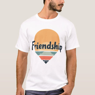 Camiseta Puesta de sol de amistad