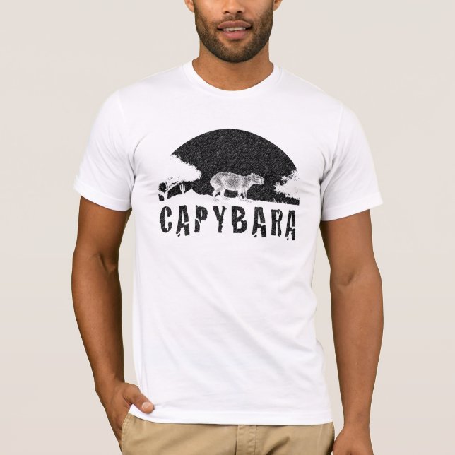 Camiseta Puesta de sol de Capibara (Anverso)