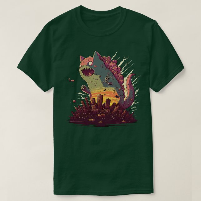 Camiseta Puesta de sol de Catzilla (Diseño del anverso)