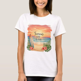 Camiseta Puesta de sol de estado mental de verano