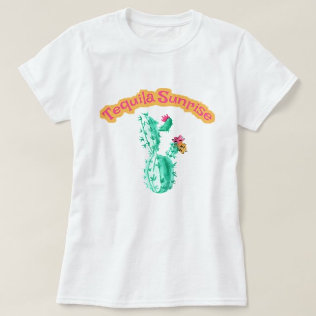 Camiseta Puesta de sol de Tequila (Diseño del anverso)