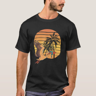 Camiseta Puesta de sol de verano Pelicano Pájaro Animal Pes