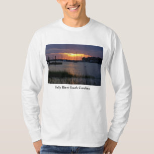 Camiseta Puesta de sol del río Folly