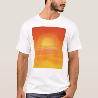 Camiseta Puesta de sol dorada 