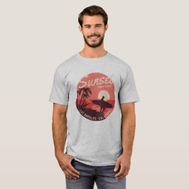 Camiseta Puesta de sol en el paraíso del surf