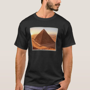 Camiseta Puesta de sol en la Gran Pirámide de Giza