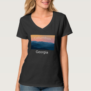 Camiseta Puesta de sol en la montaña de Columbus Georgia de
