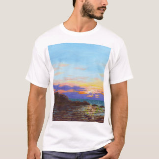 Camiseta Puesta de sol en la playa de Perranporth