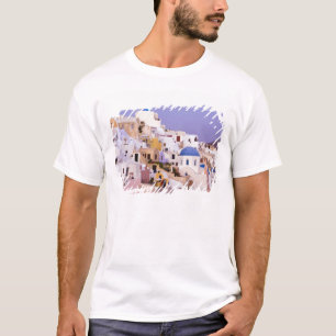 Camiseta Puesta de sol en Oil, Santorini 2
