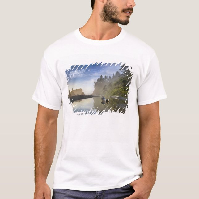 Camiseta Puesta de sol en Ruby Beach, Parque Nacional Olímp (Anverso)