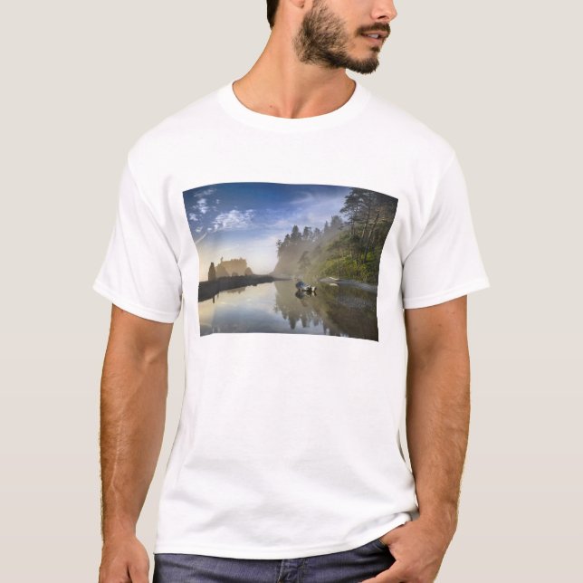 Camiseta Puesta de sol en Ruby Beach, Parque Nacional Olímp (Anverso)