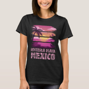 Camiseta Puesta de sol México Riviera Maya Vacaciones de ve