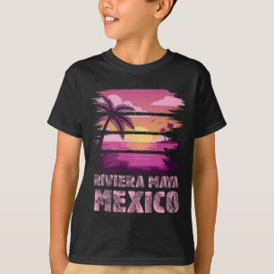 Camiseta Puesta de sol México Riviera Maya Vacaciones de ve