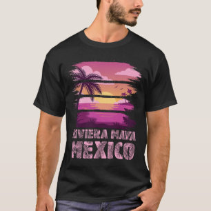 Camiseta Puesta de sol México Riviera Maya Vacaciones de ve