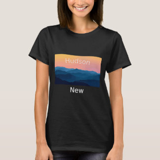 Camiseta Puesta de sol montañosa de Hudson New Hampshire Ho