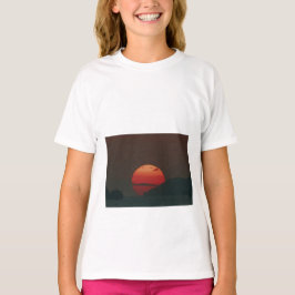 Camiseta puesta de sol negra