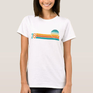 Camiseta Puesta de sol retro 76