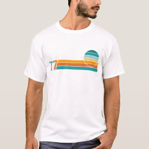 Camiseta Puesta de sol retro 77