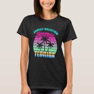 Camiseta Puesta de sol retro de vacaciones familiares en Or