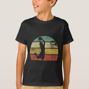 Camiseta Puesta de sol retro Dunk de esbozo colorido